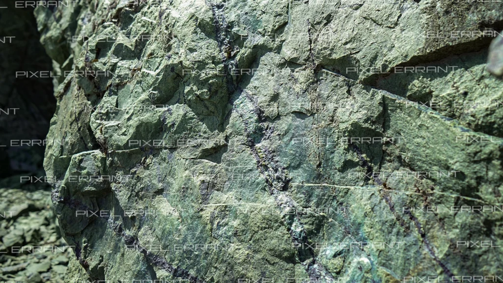 Veines bleu profond et cicatrices de barre à mine